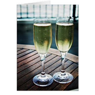 Champagne Firande Card Hälsningskort