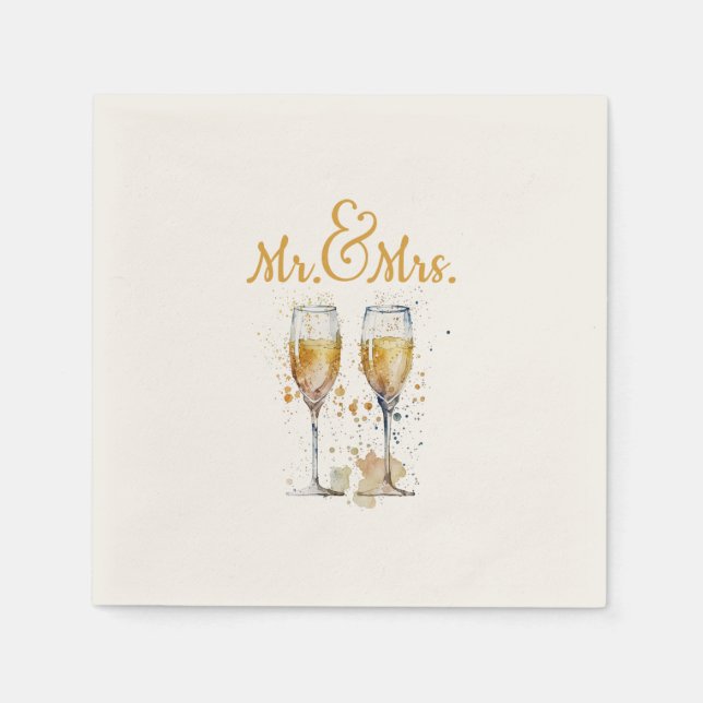 Champagne Firande Pappersservett (Framsidan)
