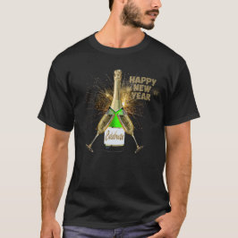 Champagne Flaska Celebrate Gott nytt år T Shirt