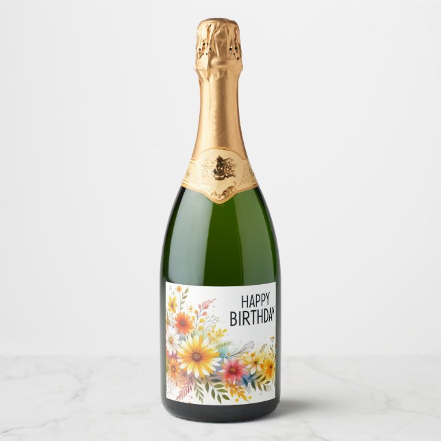 Champagne flaska-etikett (Framsida)