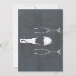 Champagne Flaska Inbjudningar