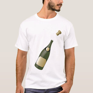 champagne flaska tee shirt