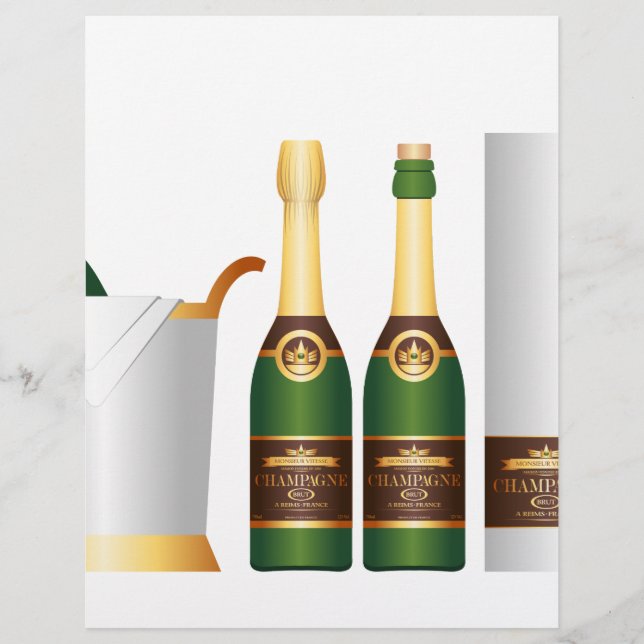 champagne flaskor (Framsida)
