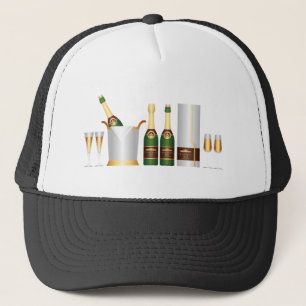 champagne flaskor keps