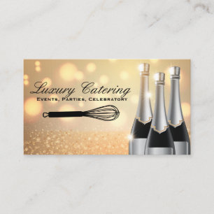Champagne Flaskor Whisk Visitkort