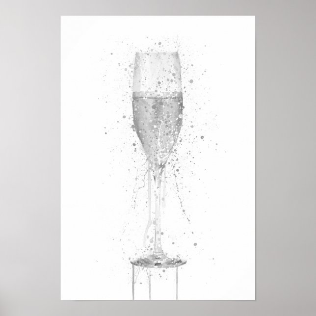 Champagne Flute Poster (Framsidan)