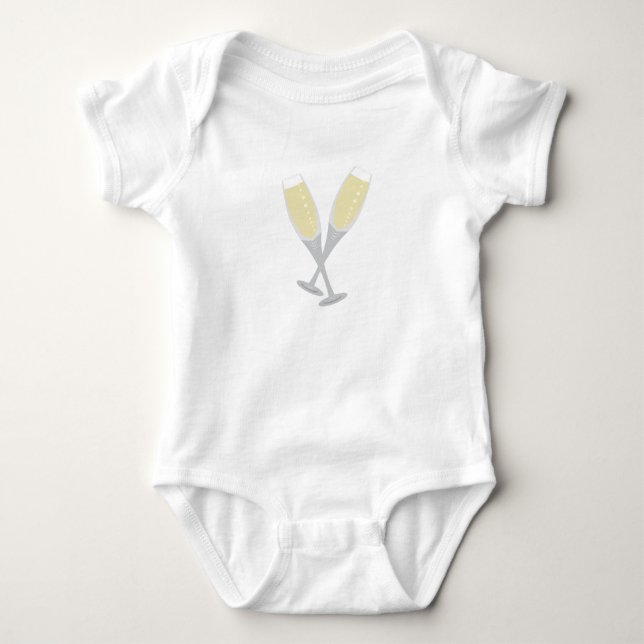 Champagne Flutes T Shirt (Framsida)