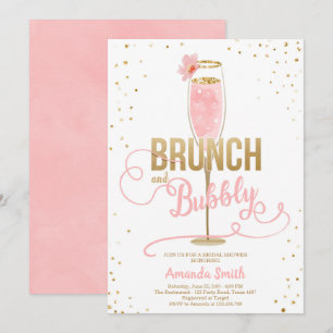 Champagne för guld för frunch- & inbjudningar