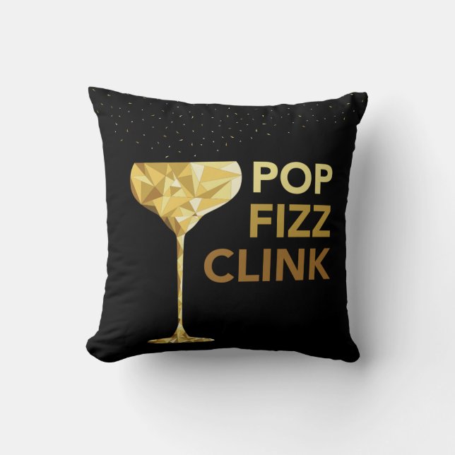 Champagne för popFizzfinka kudder Kudde (Framsida)