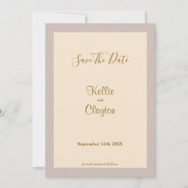 Champagne Framed Save Date Spara Datumet