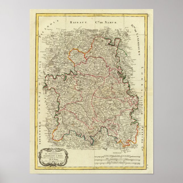 Champagne, Frankrike Poster (Framsidan)