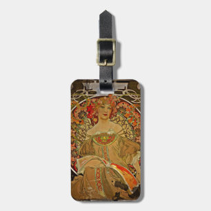 Champagne GIrl c1897 Bagagebricka