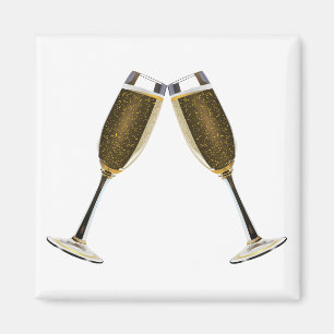 Champagne Glass Firande Magnet