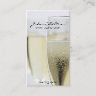 Champagne Glass   Stäng uppåt Visitkort