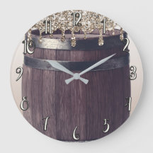 Champagne Glitter Drip Rustik Glam Lantlig Chic