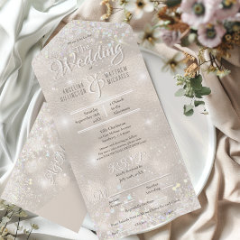 Champagne Glitter Konfetti Elegant Bröllop