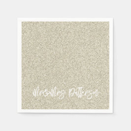 Champagne Glitter, NAMN Elegant Chic Pappersservett