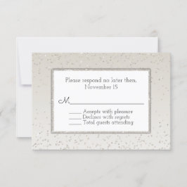 Champagne Glitter och Shine Bröllop OSA Card