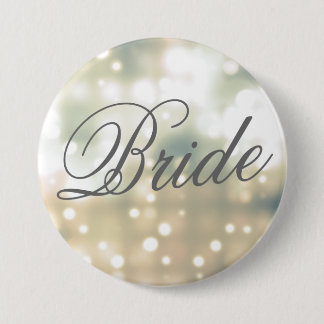 Champagne Glow Bride Button Pin Knapp