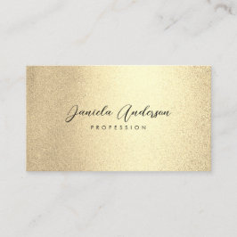 Champagne Gold Foil Chic Visitkort