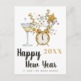Champagne Gott nytt år Vykort