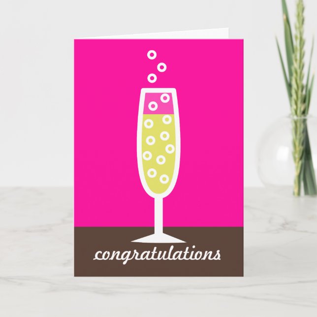 Champagne Grattiss Kort (Framsida)