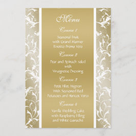 champagne guld Baroque Bröllop Meny