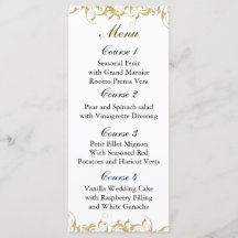 champagne guld Baroque Bröllop