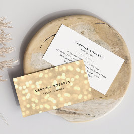 Champagne Guld Bokeh Visitkort