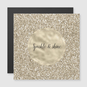Champagne Guld Glitzy Glitter