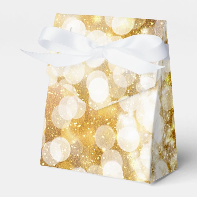Champagne Guld Sparkling Ljus Party Favor Boxes Presentaskar (Framsidan Sidan)