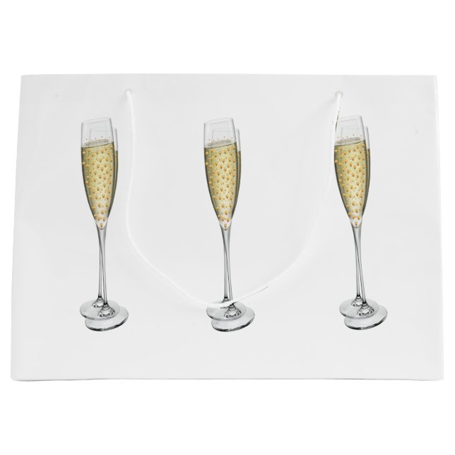 Champagne Hearts Gift Bag (Framsidan)