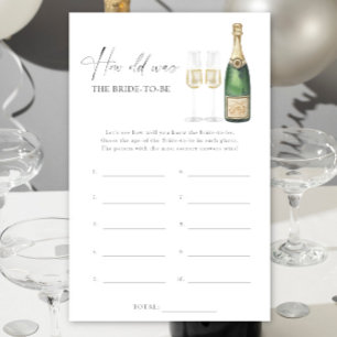 Champagne - Hur gammal var bruden?