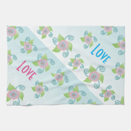 Champagne Ice Blue Kökshandduk