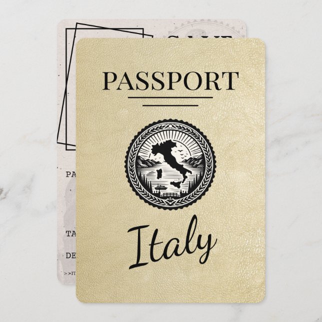 Champagne Italien Pass Spara Datumet (Fram/baksida)