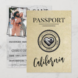 Champagne Kaliforne Passport Spara datum Datumet