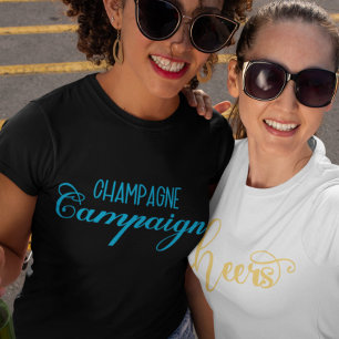 Champagne Kampanj Anpassningsbar T Shirt