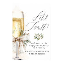 Champagne Let's Toast Winter Engagement Welcome