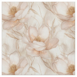 Champagne Magnolias Fabric Tyg
