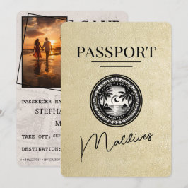 Champagne Maldives pass Rädda datum Spara Datumet