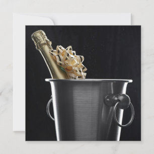 Champagne med Bow-inbjudan Inbjudningar