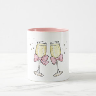 Champagne med slingor Skål Mugg