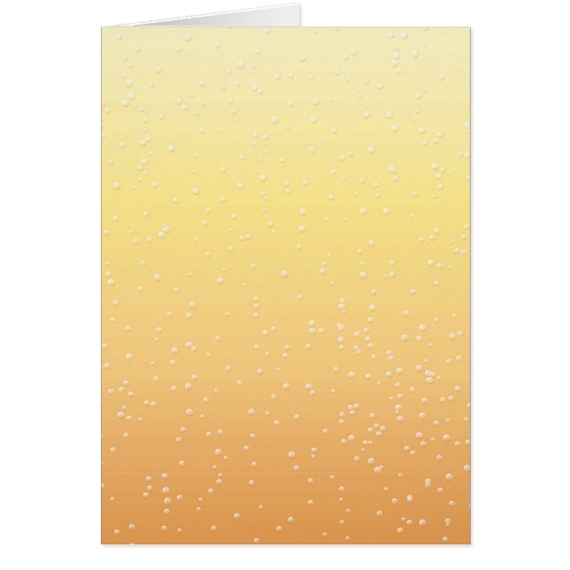 Champagne med små bubblor Background Art Hälsningskort (Framsidan)