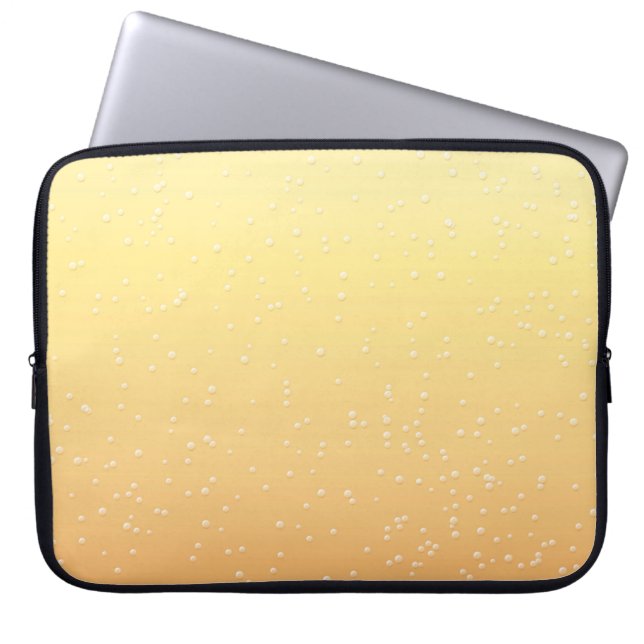 Champagne med små bubblor Background Art Laptop Fodral (Framsidan)