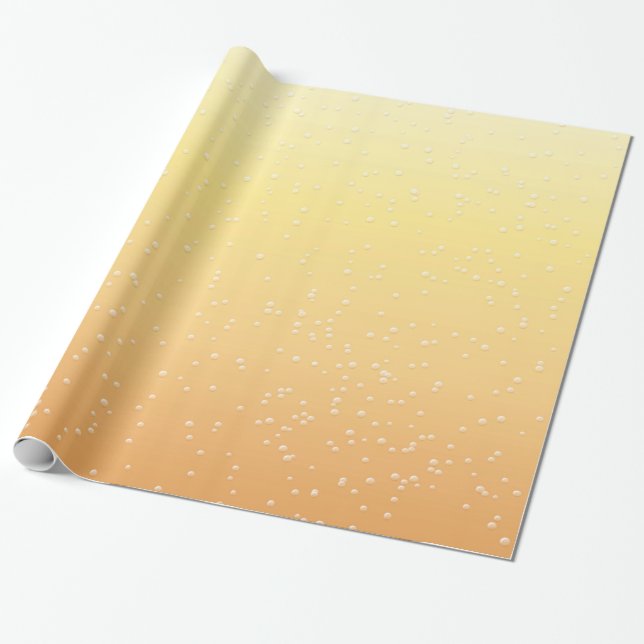 Champagne med små bubblor Background Art Presentpapper (Utrullad)