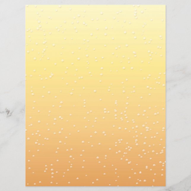 Champagne med små bubblor Background Art Reklamblad (Framsidan)