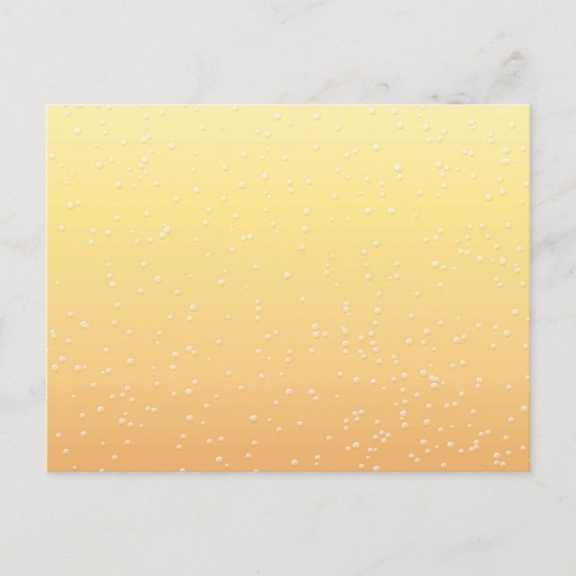 Champagne med små bubblor Background Art Vykort (Framsida)