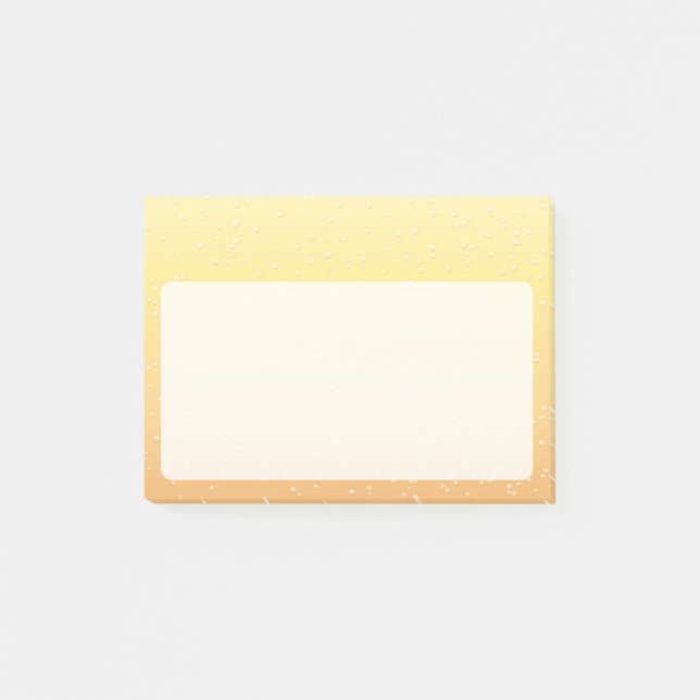 Champagne med små bubblor post-it block (Framsida)