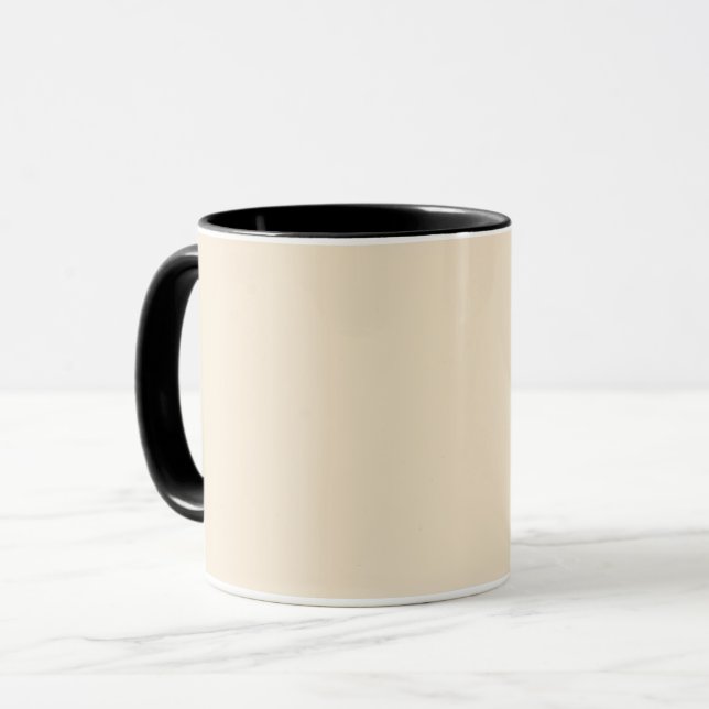 Champagne Metallic Solid Färg | Klassisk | ELEGANT Mugg (Framsida vänster)
