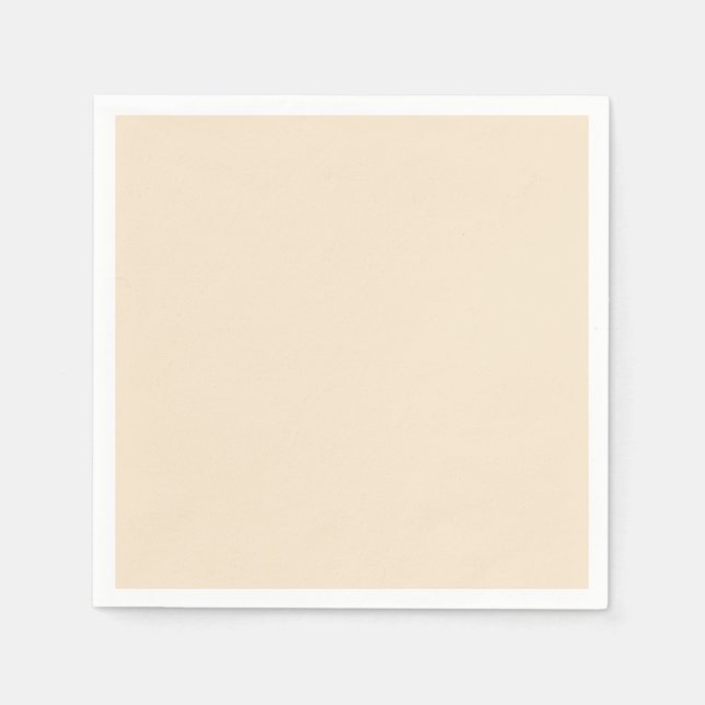 Champagne Metallic Solid Färg | Klassisk | ELEGANT Pappersservett (Framsidan)